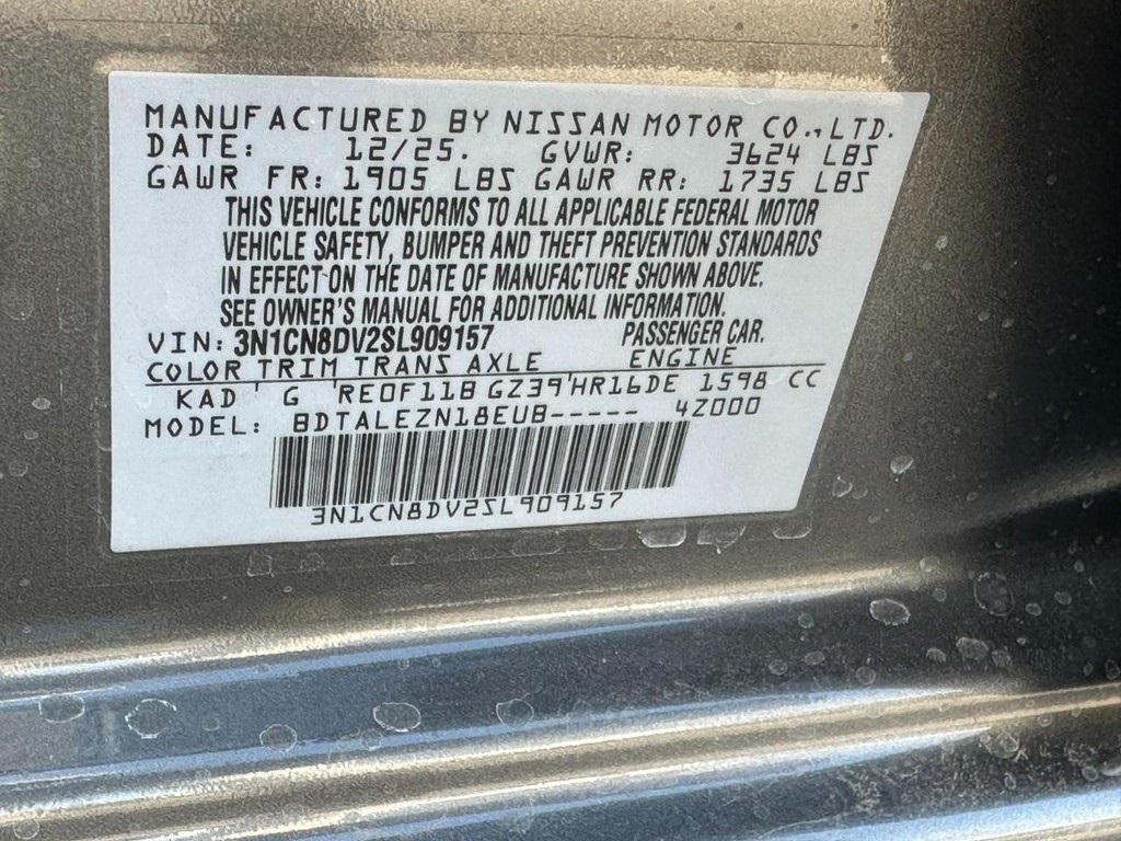 new 2025 Nissan Versa car, priced at $18,090