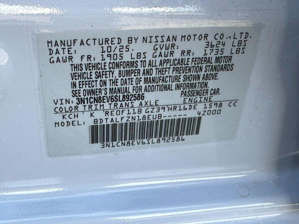 new 2025 Nissan Versa car, priced at $20,050