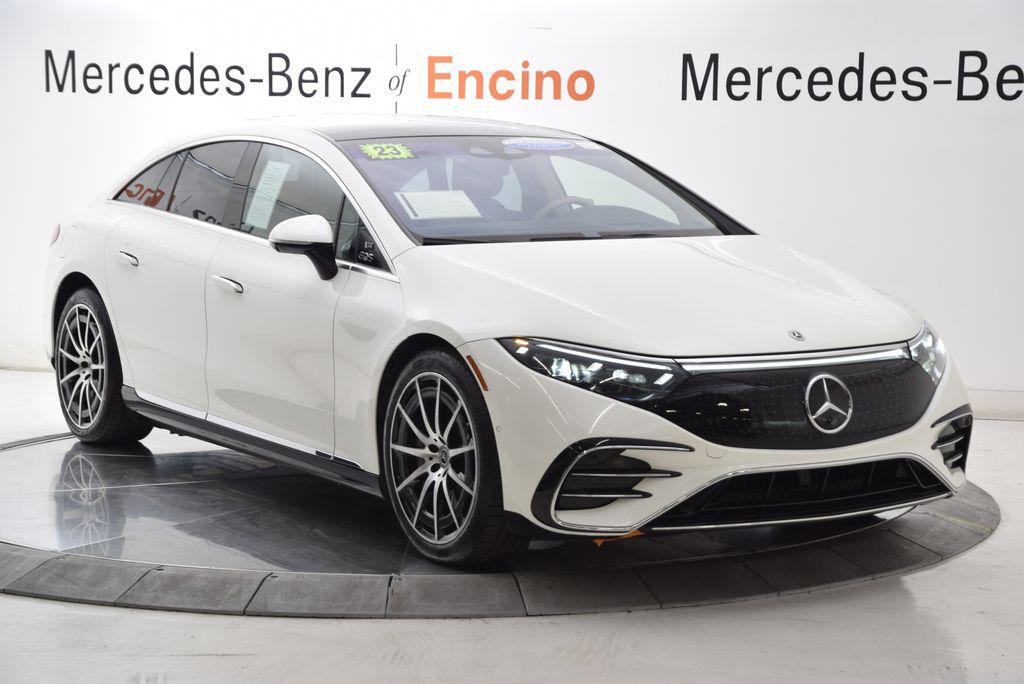 used 2023 Mercedes-Benz EQS 580 car, priced at $55,997