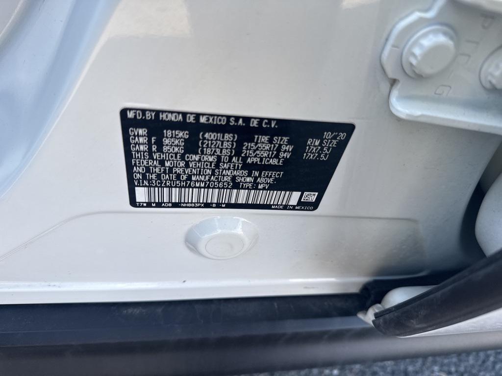 used 2021 Honda HR-V car, priced at $18,699