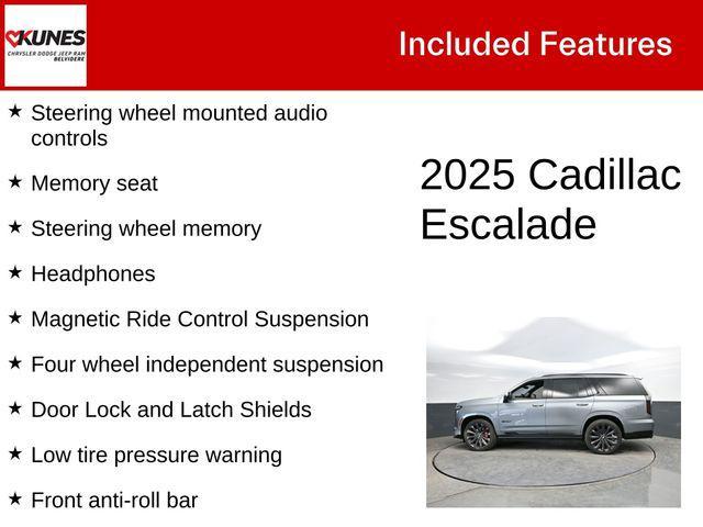 used 2025 Cadillac Escalade car, priced at $167,995