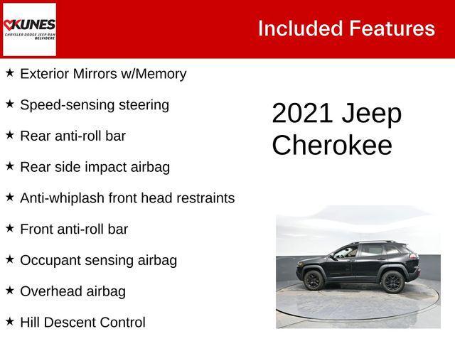 used 2021 Jeep Cherokee car, priced at $21,182