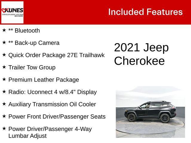 used 2021 Jeep Cherokee car, priced at $21,182