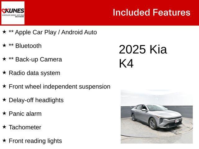 used 2025 Kia K4 car, priced at $21,162