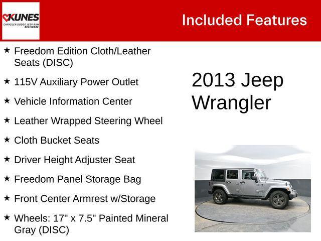used 2013 Jeep Wrangler Unlimited car, priced at $14,999