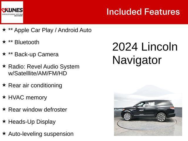 used 2024 Lincoln Navigator car, priced at $55,995