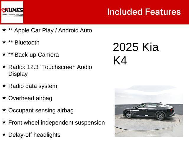 used 2025 Kia K4 car, priced at $19,999