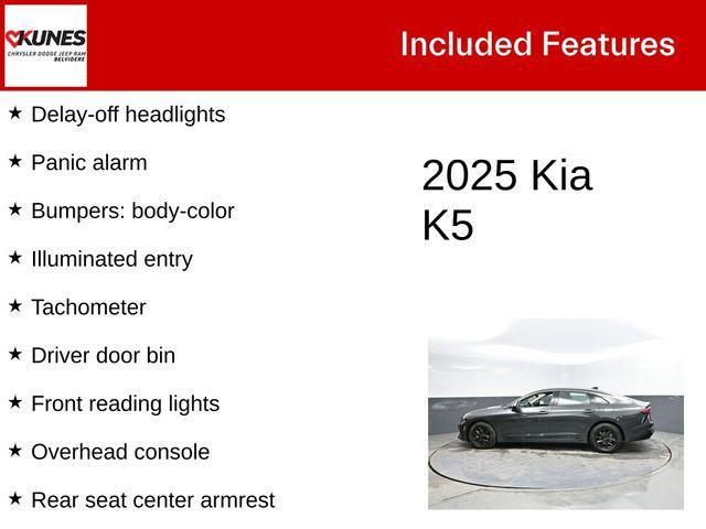 used 2025 Kia K5 car, priced at $23,063