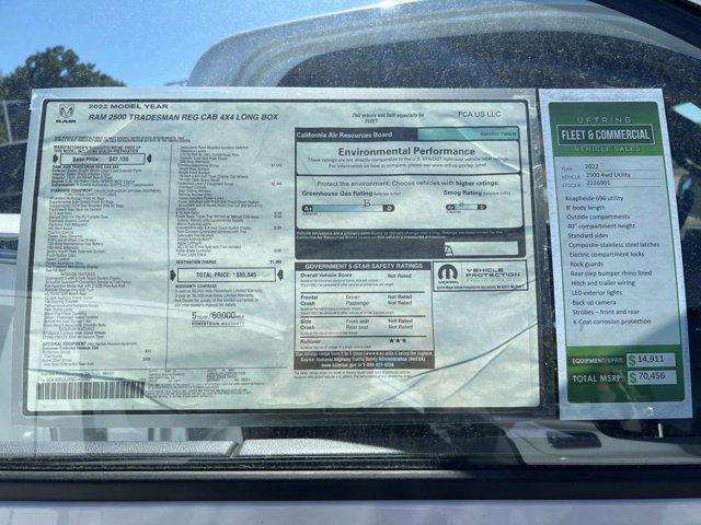 new 2022 Ram 2500 car, priced at $57,989