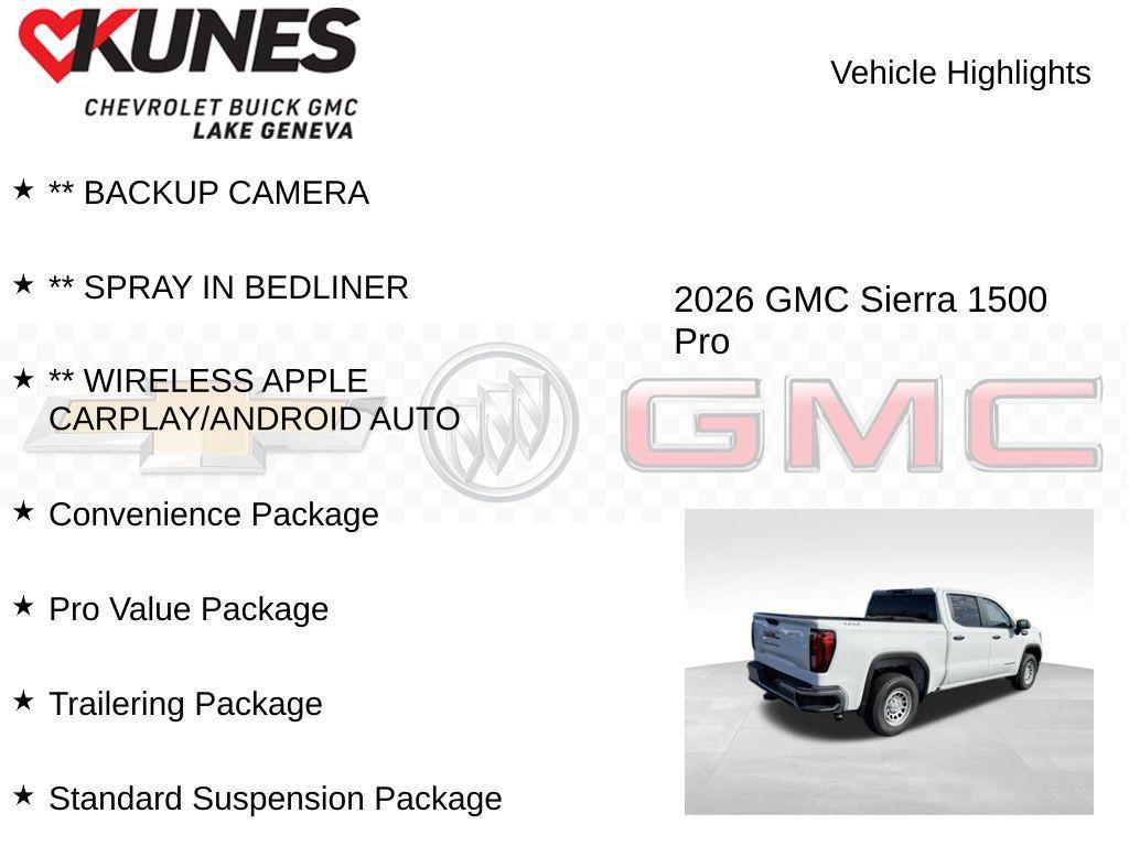 new 2026 GMC Sierra 1500 car, priced at $40,800