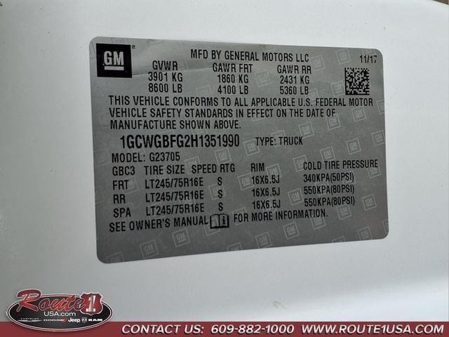 used 2017 Chevrolet Express 2500 car, priced at $17,995