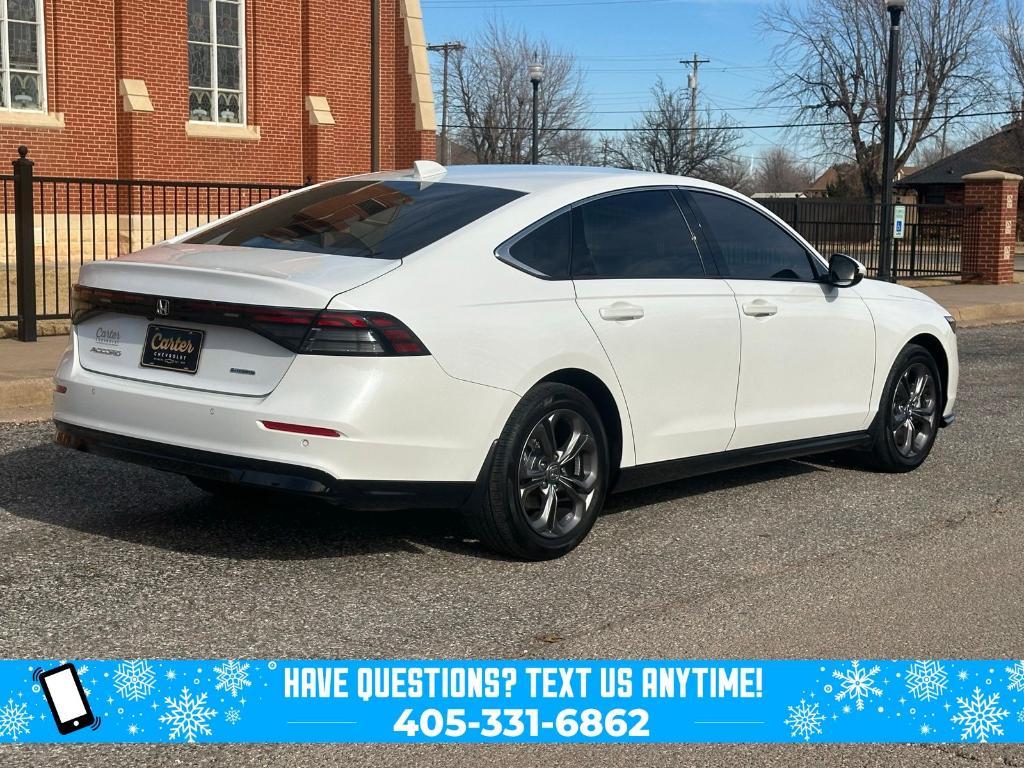 used 2023 Honda Accord Hybrid car, priced at $27,700