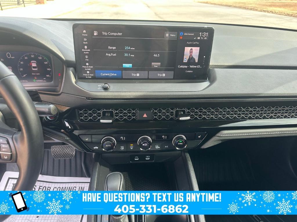 used 2023 Honda Accord Hybrid car, priced at $27,700