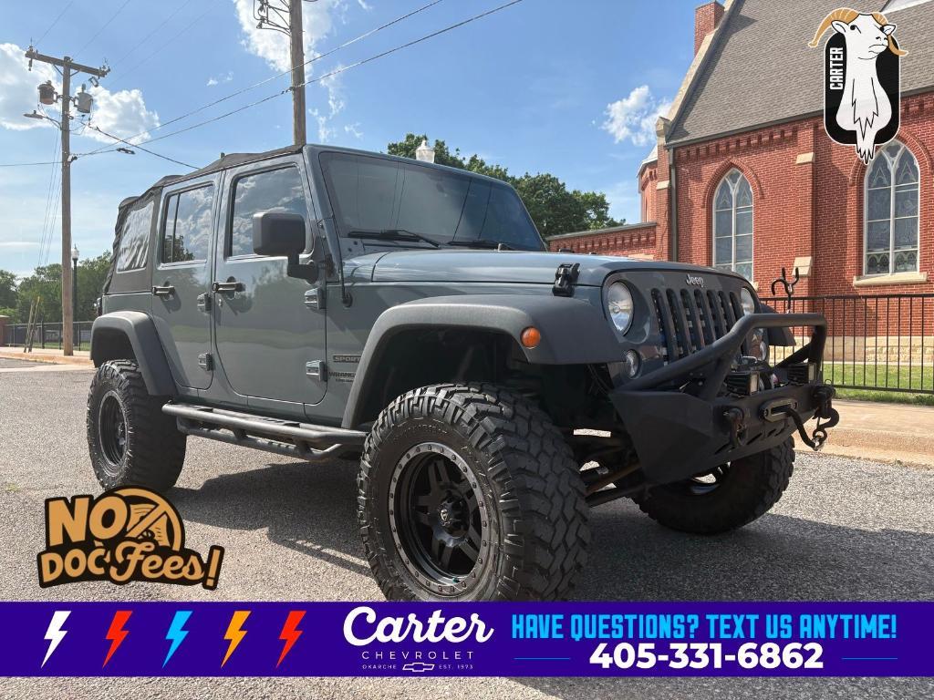 used 2014 Jeep Wrangler Unlimited car, priced at $18,499