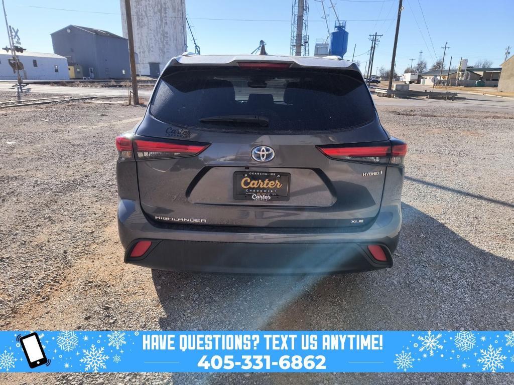 used 2023 Toyota Highlander Hybrid car, priced at $35,000