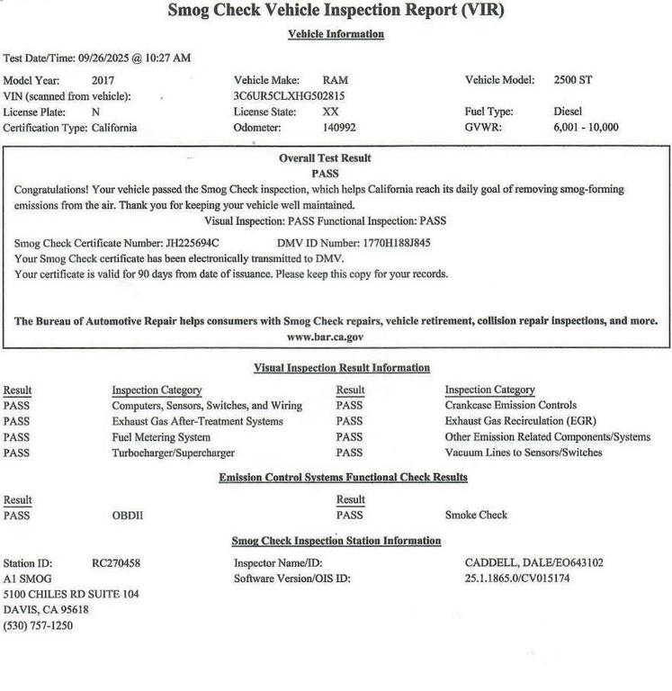 used 2017 Ram 2500 car, priced at $33,999