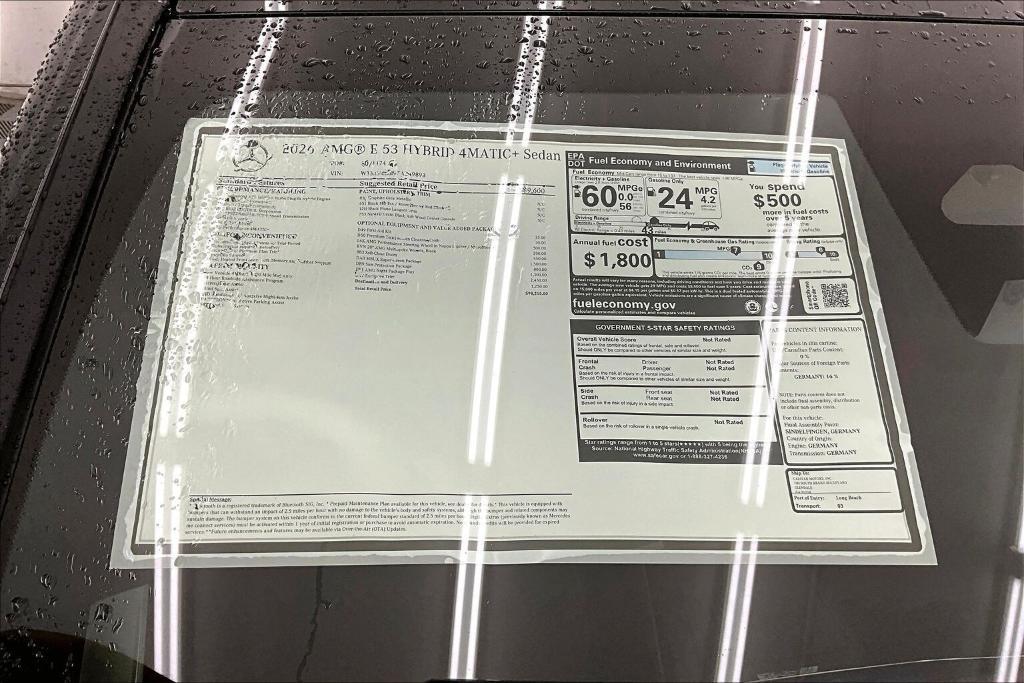 new 2026 Mercedes-Benz AMG E 53 car, priced at $98,215