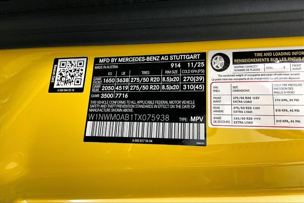 new 2026 Mercedes-Benz G-Class car, priced at $170,635