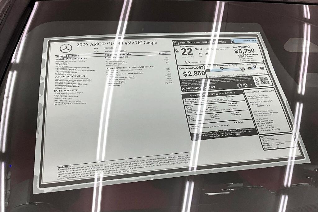 new 2026 Mercedes-Benz AMG GLC 43 car, priced at $79,695