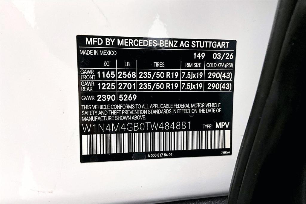 new 2026 Mercedes-Benz GLB 250 car, priced at $46,235