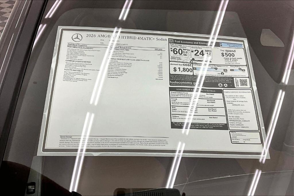 new 2026 Mercedes-Benz AMG E 53 car, priced at $105,385