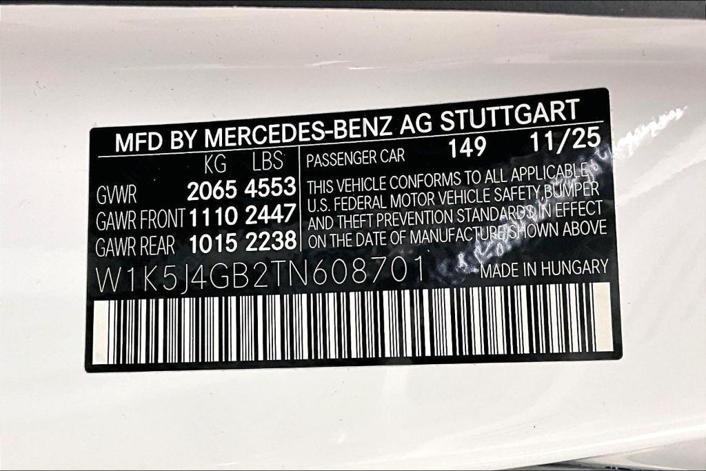 new 2026 Mercedes-Benz CLA 250 car, priced at $44,575