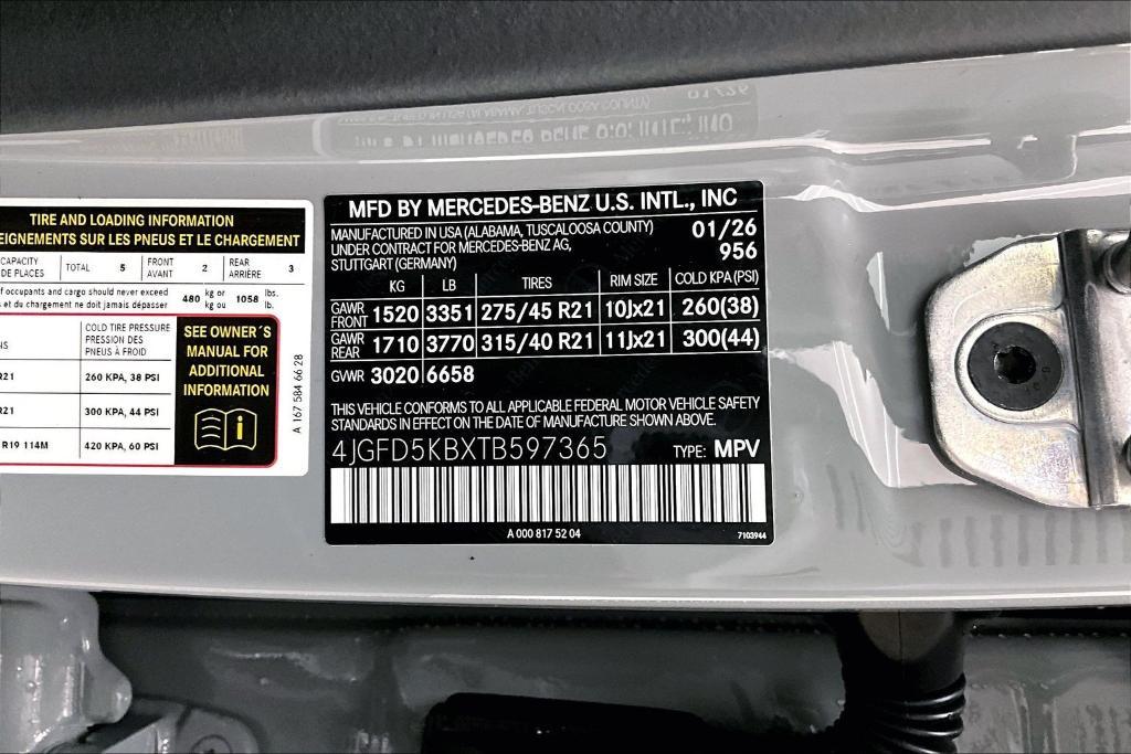 new 2026 Mercedes-Benz GLE 450 car, priced at $84,045