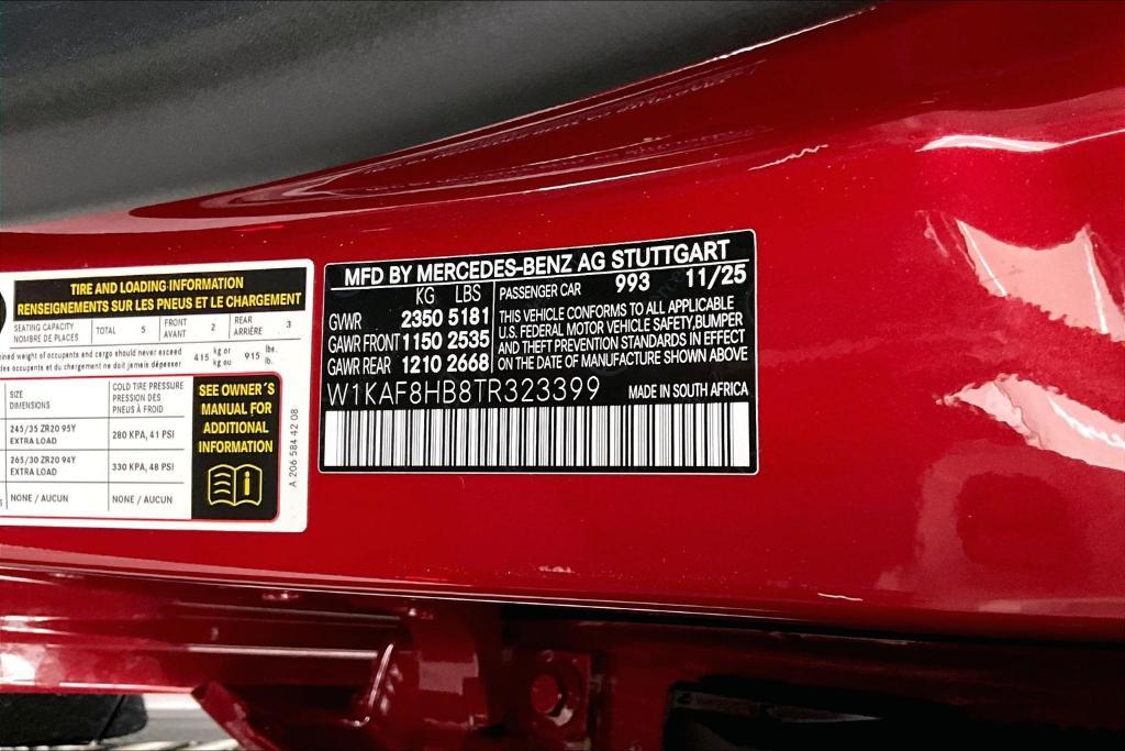 new 2026 Mercedes-Benz AMG C 43 car, priced at $72,490