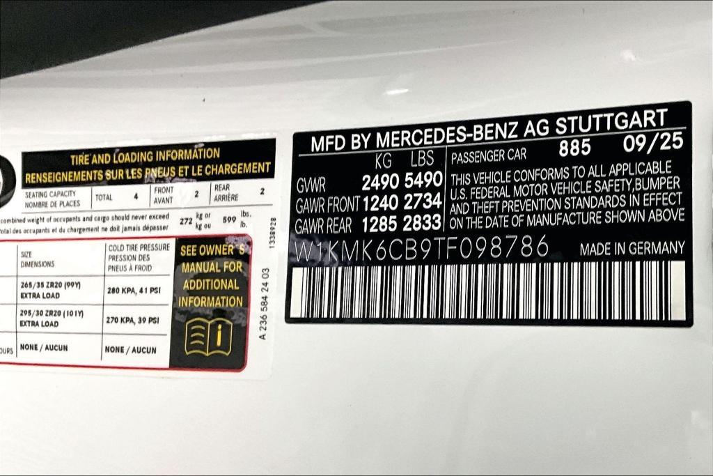 new 2026 Mercedes-Benz AMG CLE 53 car, priced at $93,640