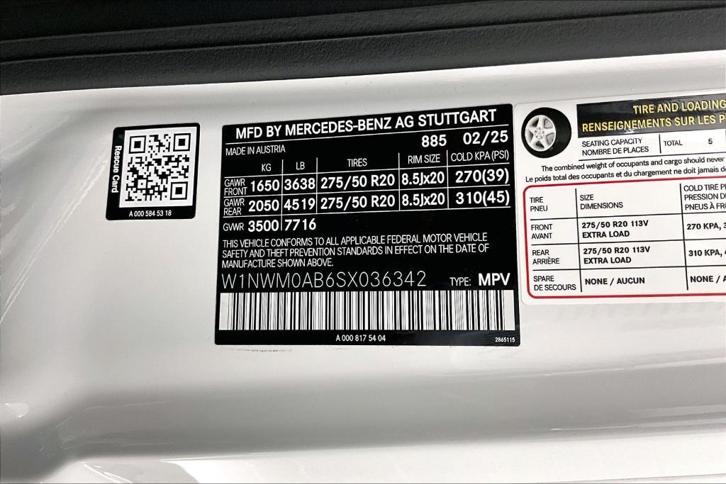 new 2025 Mercedes-Benz G-Class car, priced at $183,305