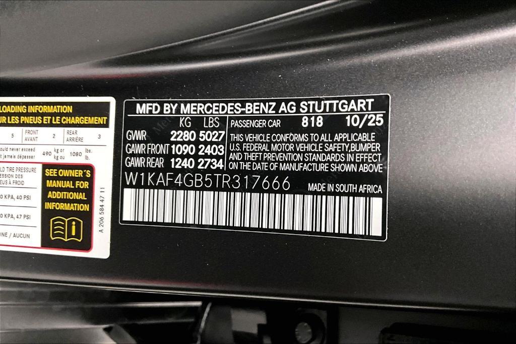 new 2026 Mercedes-Benz C-Class car, priced at $58,245