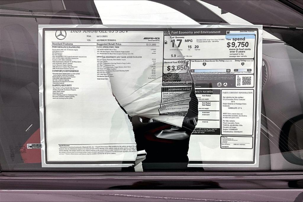 new 2026 Mercedes-Benz AMG GLE 63 car, priced at $145,760