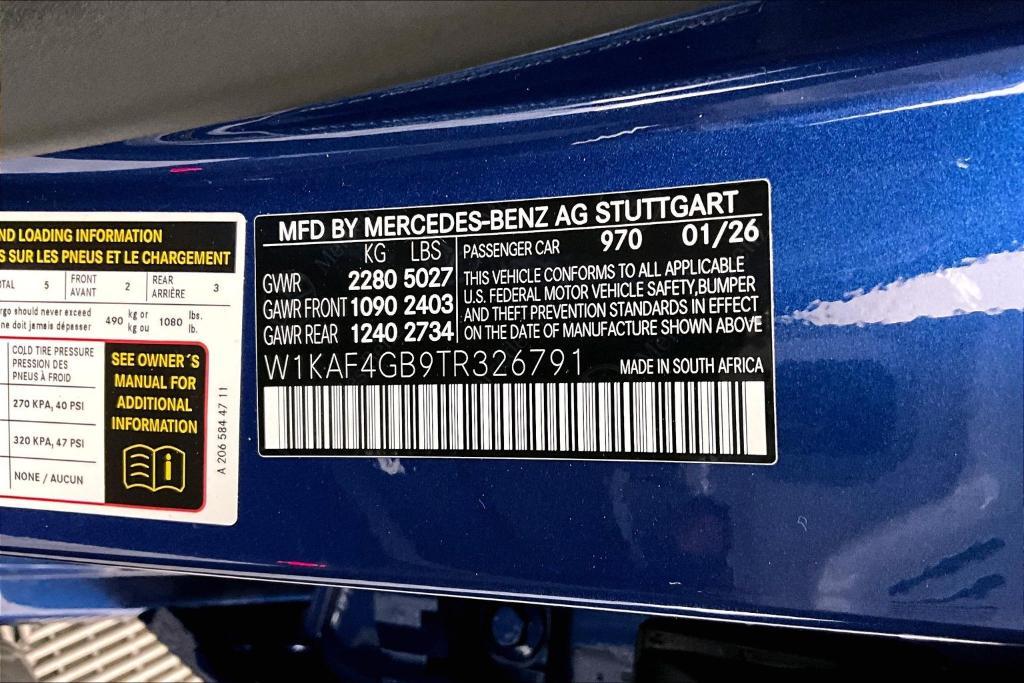 new 2026 Mercedes-Benz C-Class car, priced at $52,585