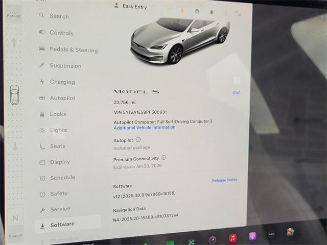 used 2023 Tesla Model S car, priced at $51,500