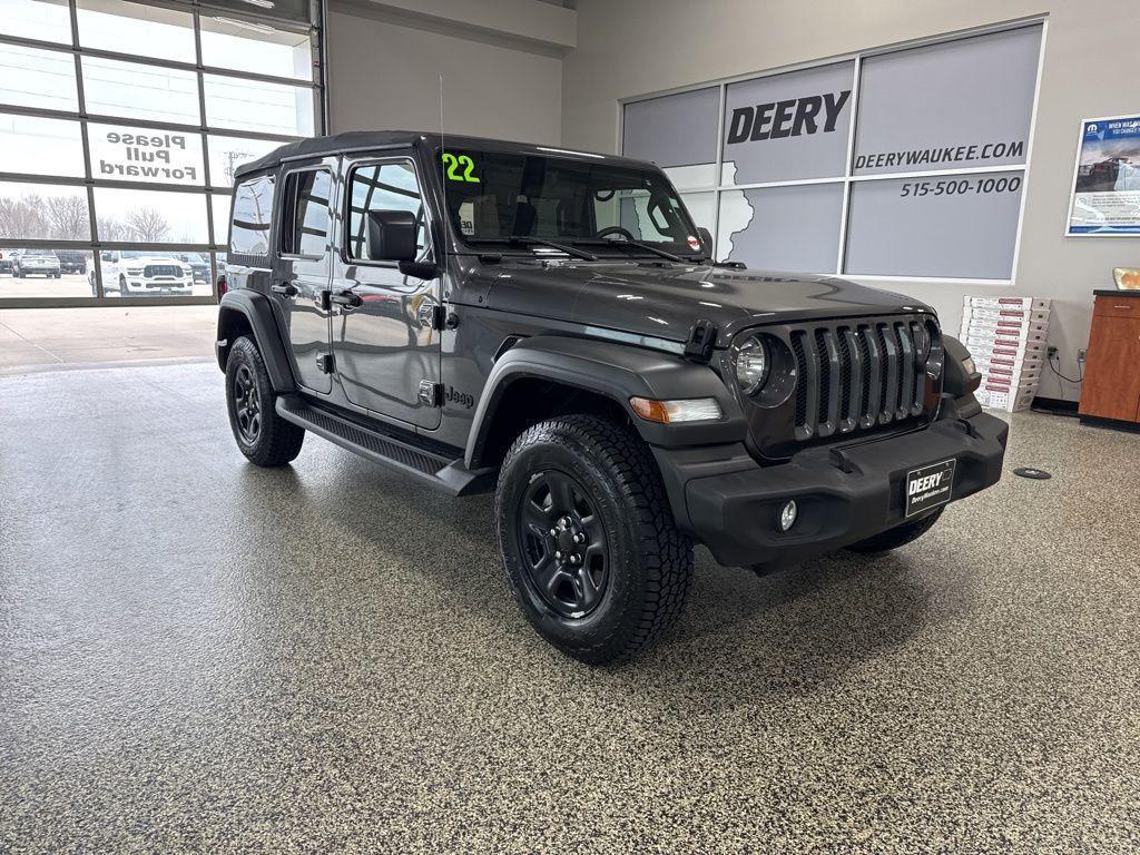 used 2022 Jeep Wrangler Unlimited car, priced at $27,499