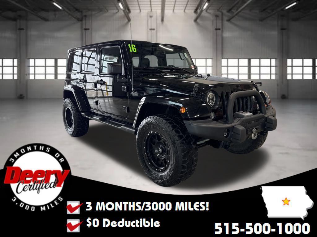 used 2016 Jeep Wrangler Unlimited car, priced at $20,667