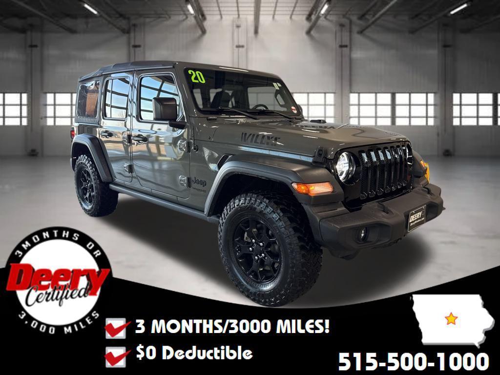 used 2020 Jeep Wrangler Unlimited car, priced at $26,581