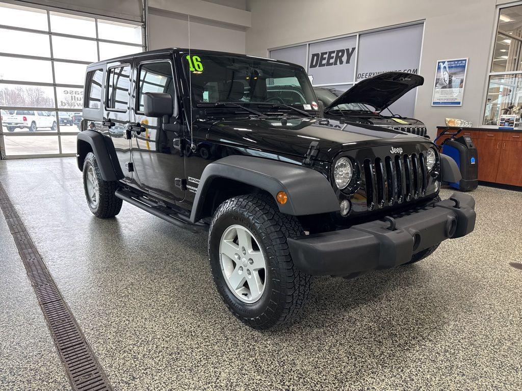 used 2016 Jeep Wrangler Unlimited car, priced at $14,853