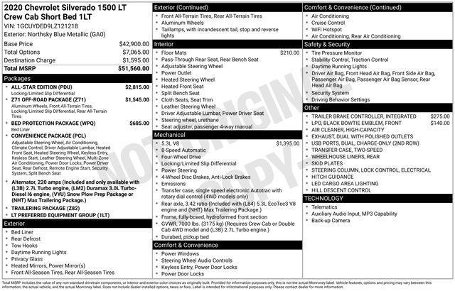 used 2020 Chevrolet Silverado 1500 car, priced at $25,829