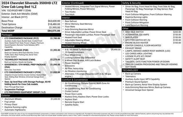 used 2024 Chevrolet Silverado 3500 car, priced at $69,990