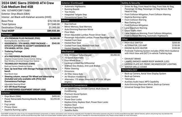 used 2024 GMC Sierra 2500 car, priced at $70,990