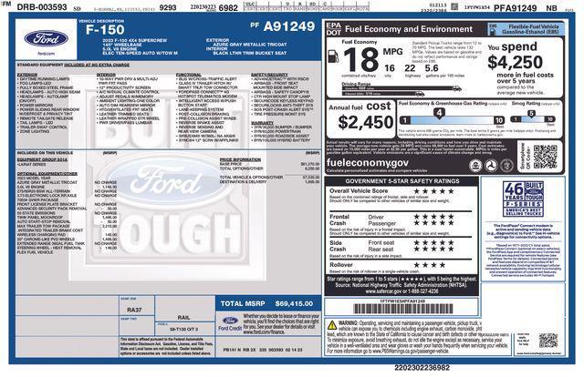 used 2023 Ford F-150 car, priced at $49,990