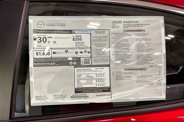 new 2026 Mazda Mazda3 car
