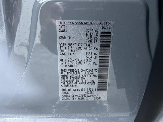 new 2026 Nissan Frontier car, priced at $46,412