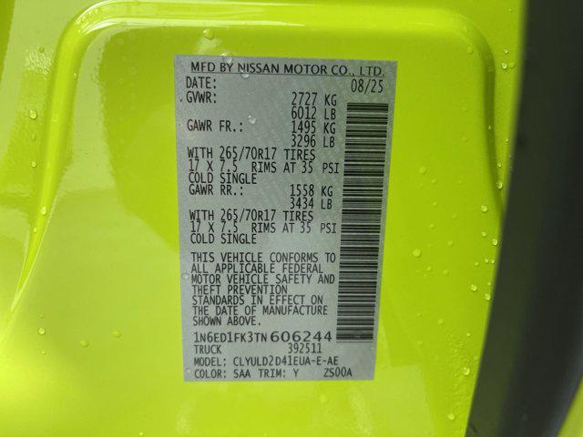 new 2026 Nissan Frontier car, priced at $47,499