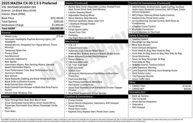 used 2025 Mazda CX-30 car, priced at $26,000