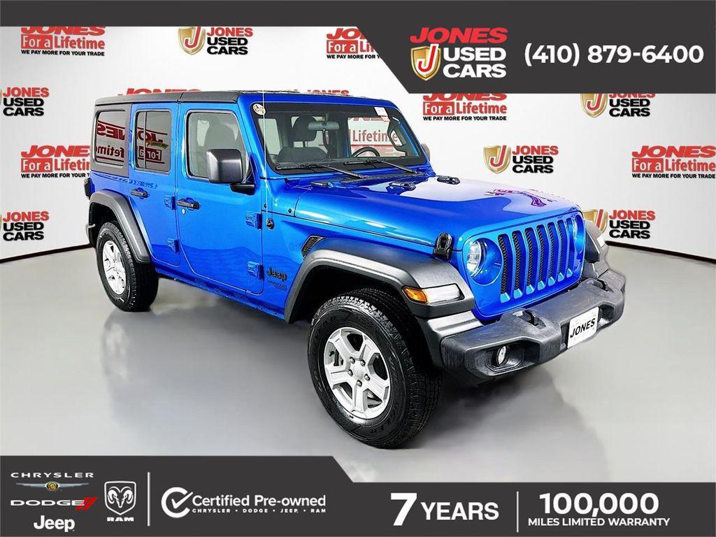 used 2021 Jeep Wrangler Unlimited car, priced at $30,996