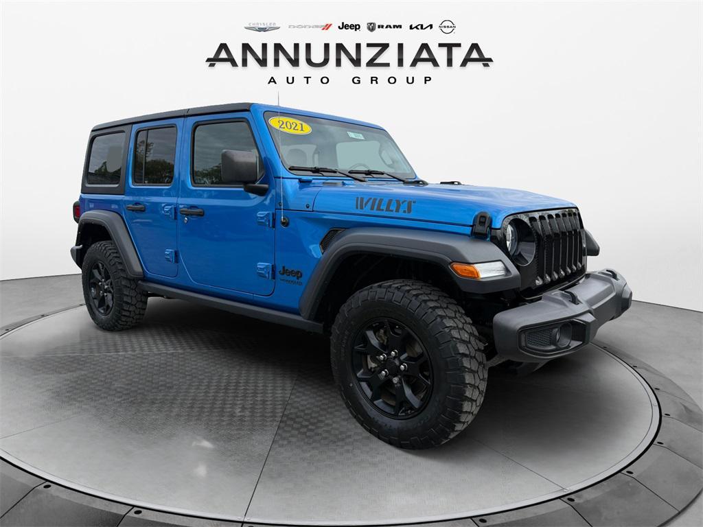 used 2021 Jeep Wrangler Unlimited car, priced at $28,449