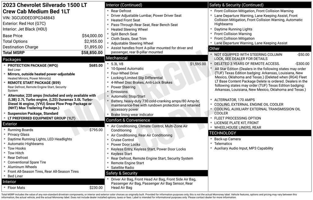 used 2023 Chevrolet Silverado 1500 car, priced at $33,999