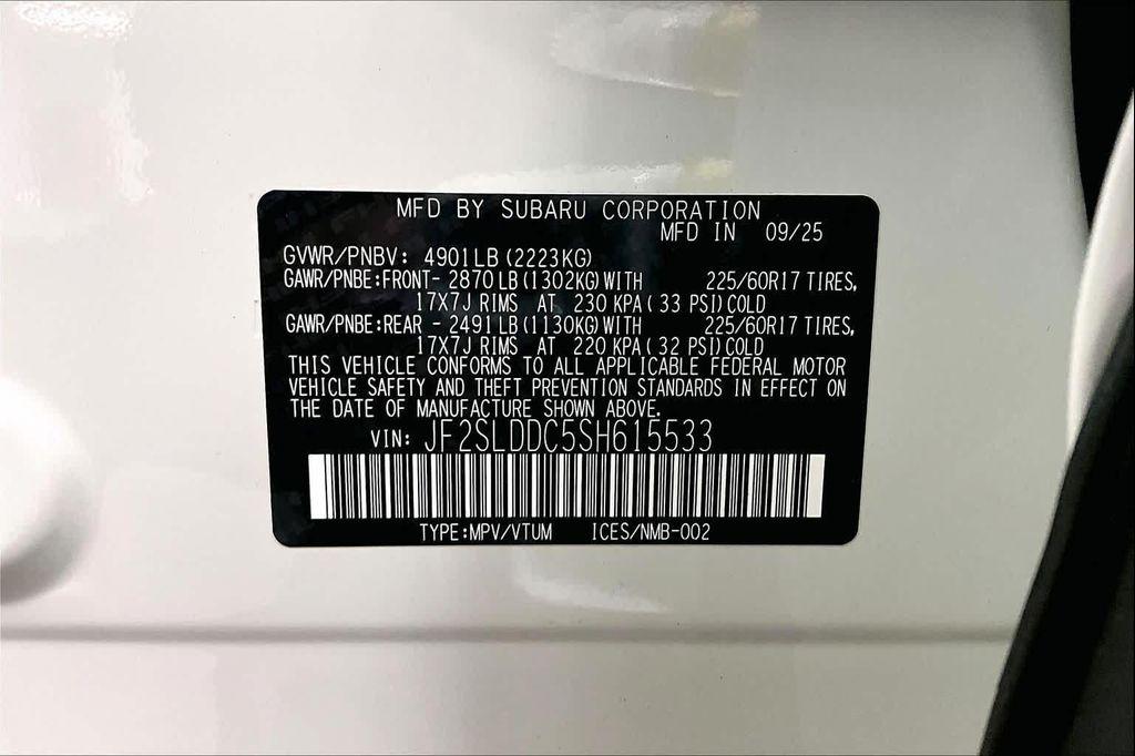 new 2025 Subaru Forester car, priced at $33,248